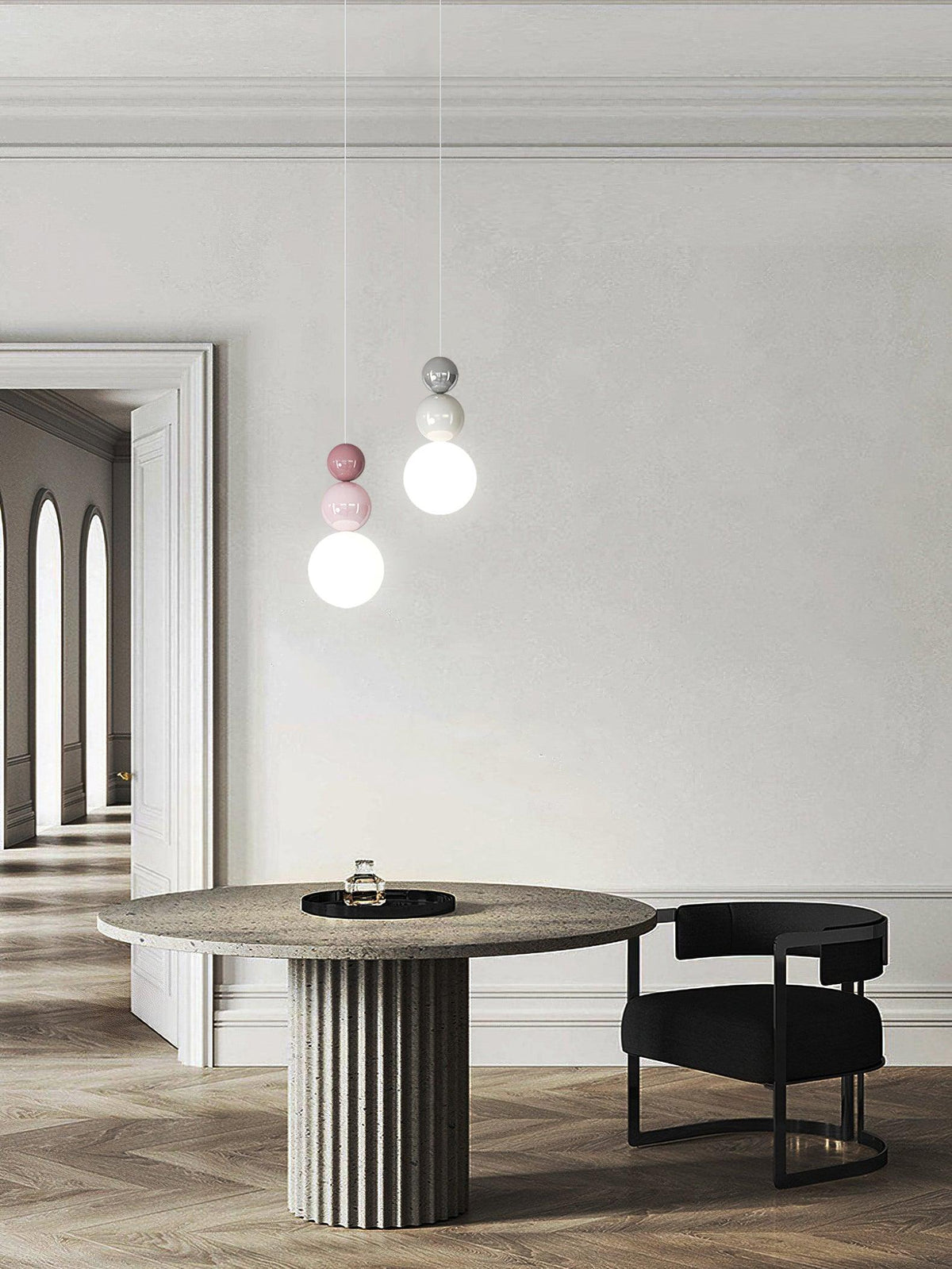 Orbis Suspension Acrylique Trois Boules - Neutralighting
