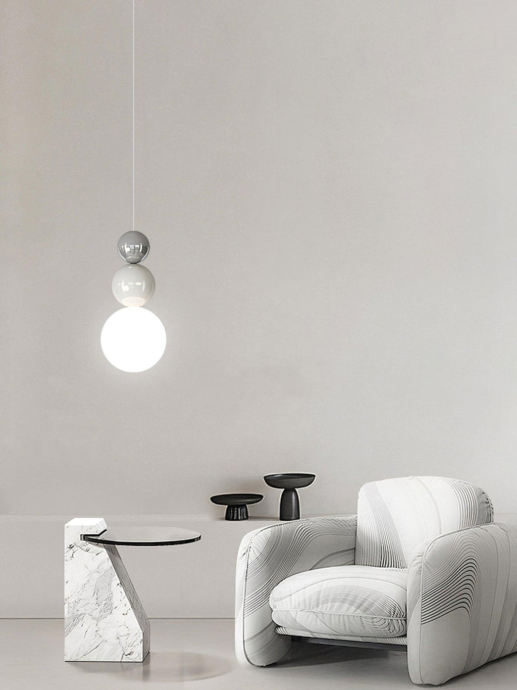 Orbis Suspension Acrylique Trois Boules - Neutralighting