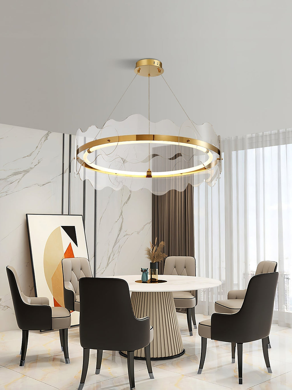 Vitalir Chandelier Acrylique Moderne - Neutralighting