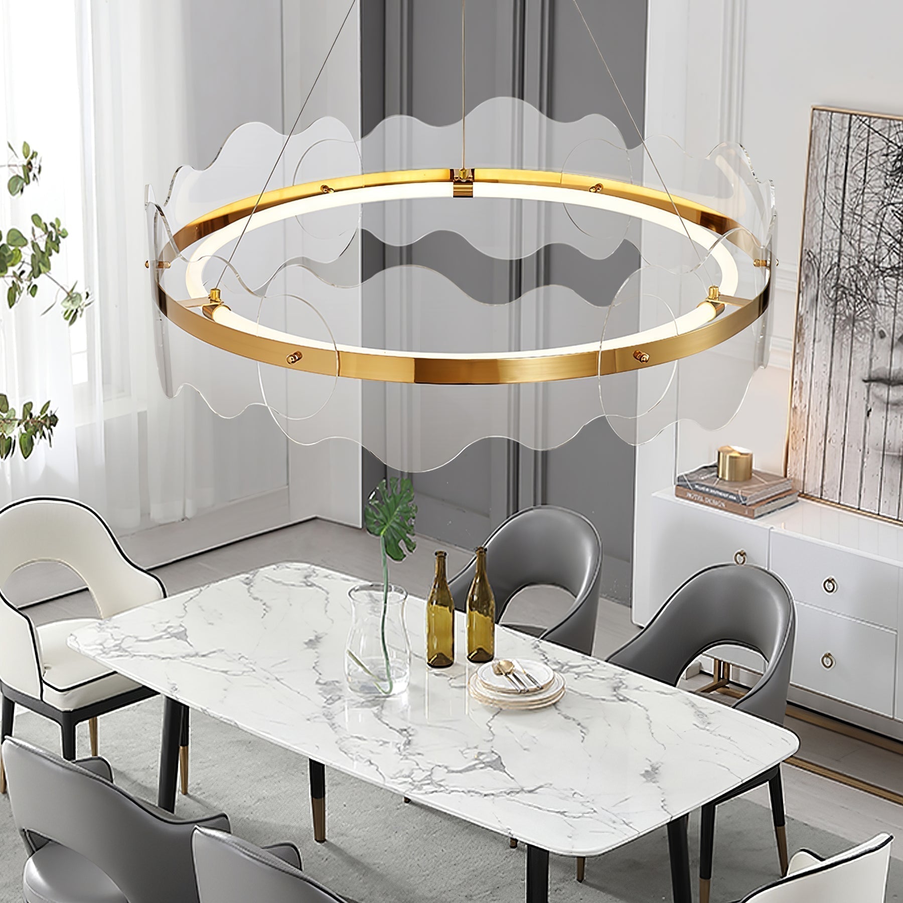 Vitalir Chandelier Acrylique Moderne - Neutralighting