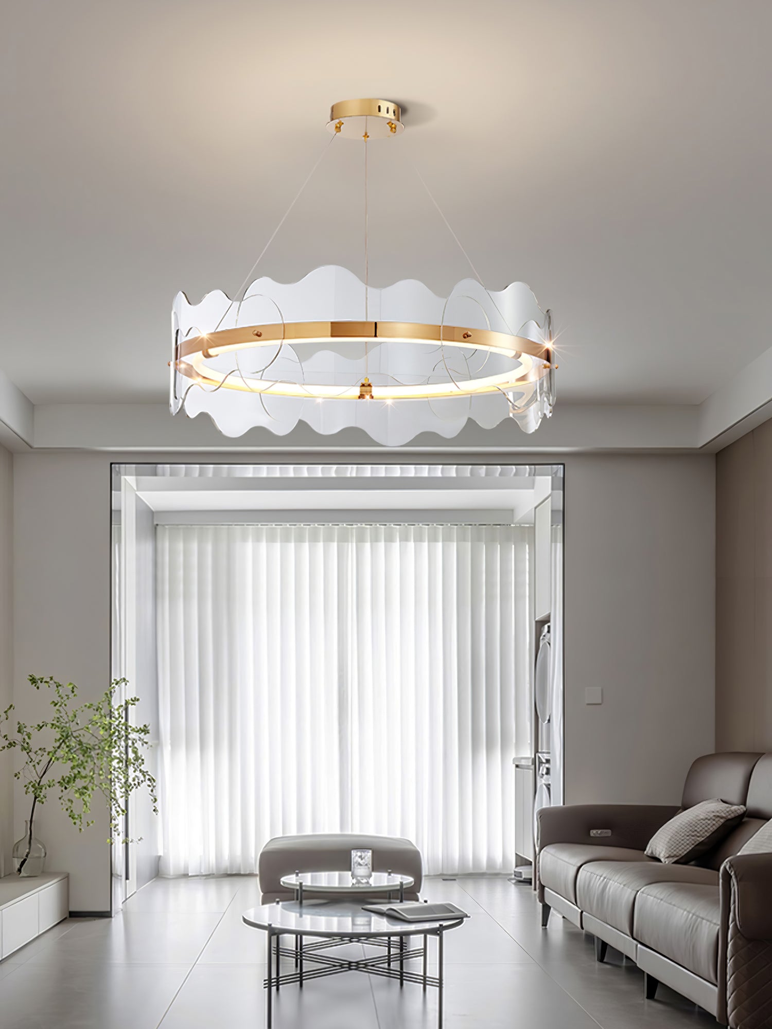 Vitalir Chandelier Acrylique Moderne - Neutralighting