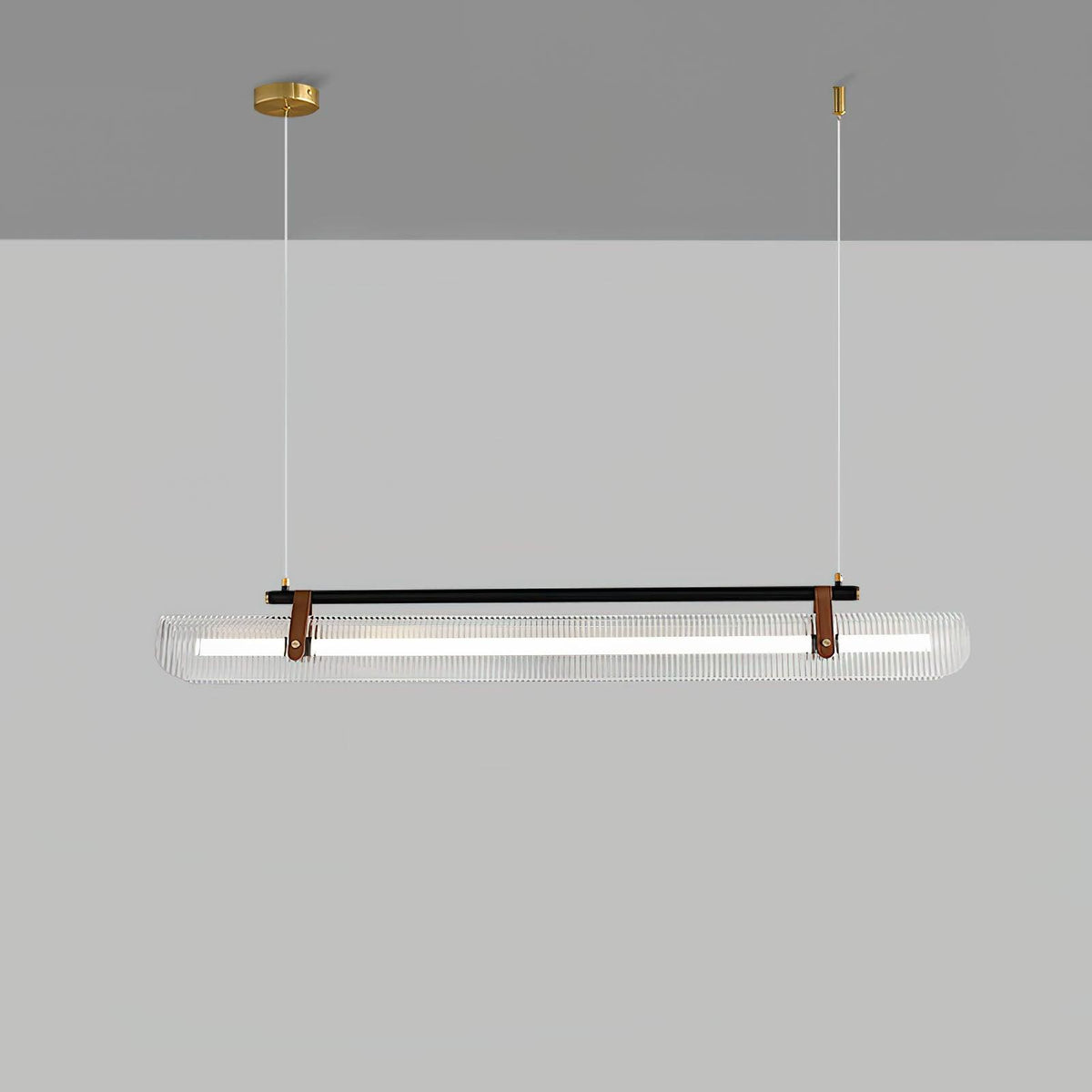 Lustra Suspension Lampe Acrylique Linéaire Moderne pour Salle à Manger - Neutralighting