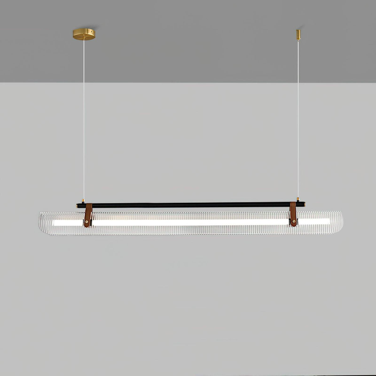 Lustra Suspension Lampe Acrylique Linéaire Moderne pour Salle à Manger - Neutralighting