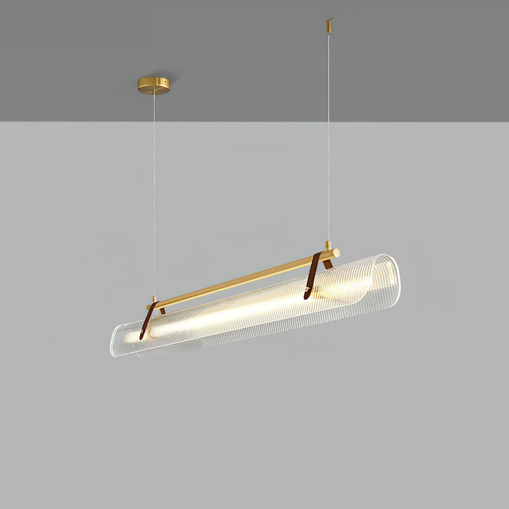 Lustra Suspension Lampe Acrylique Linéaire Moderne pour Salle à Manger - Neutralighting
