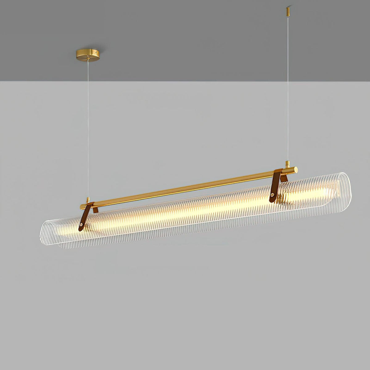 Lustra Suspension Lampe Acrylique Linéaire Moderne pour Salle à Manger - Neutralighting