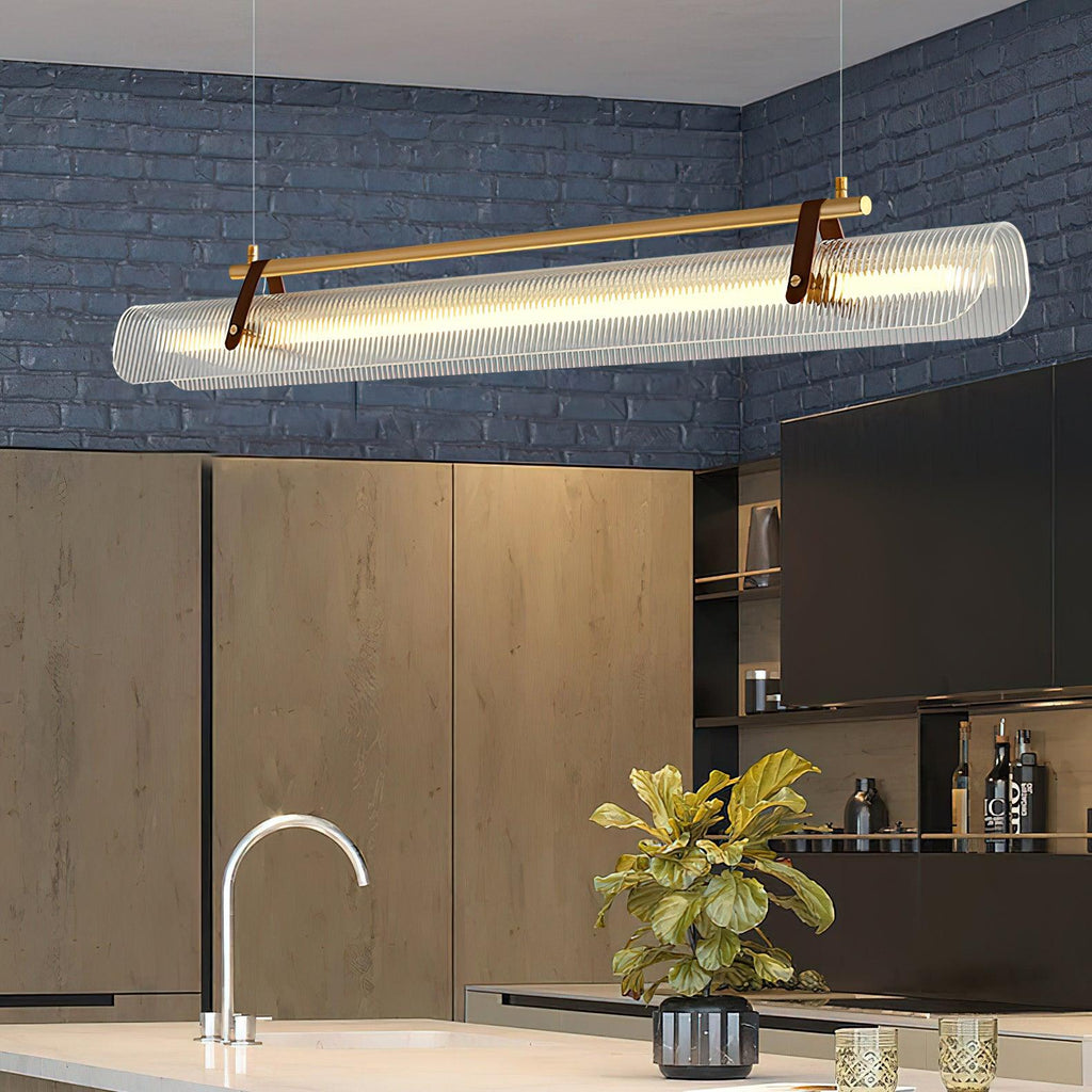 Lustra Suspension Lampe Acrylique Linéaire Moderne pour Salle à Manger - Neutralighting