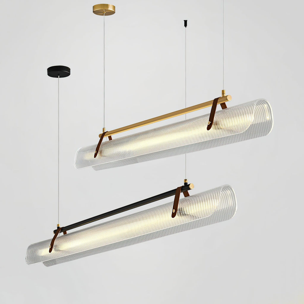 Lustra Suspension Lampe Acrylique Linéaire Moderne pour Salle à Manger - Neutralighting