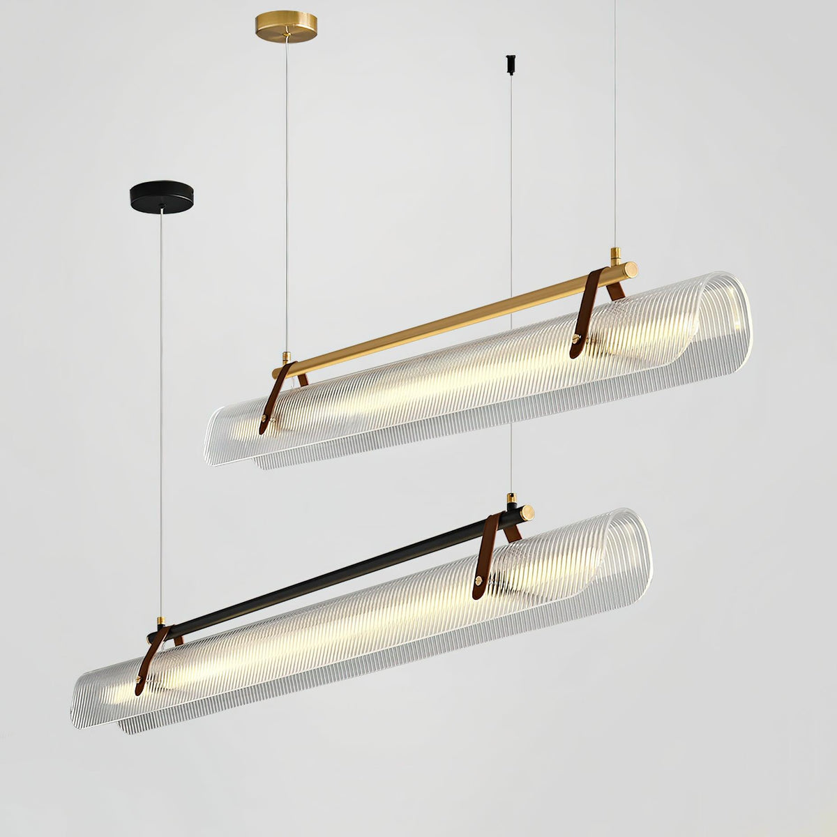Lustra Suspension Lampe Acrylique Linéaire Moderne pour Salle à Manger - Neutralighting