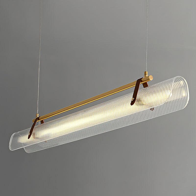 Lustra Suspension Lampe Acrylique Linéaire Moderne pour Salle à Manger - Neutralighting