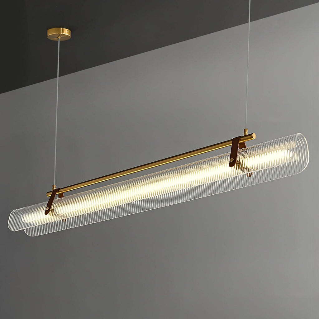 Lustra Suspension Lampe Acrylique Linéaire Moderne pour Salle à Manger - Neutralighting