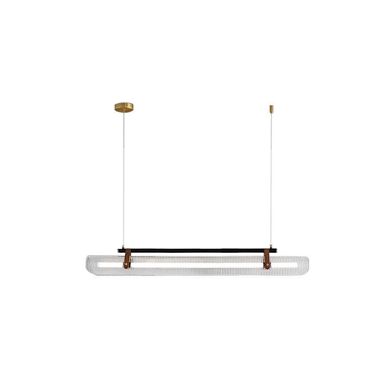 Lustra Suspension Lampe Acrylique Linéaire Moderne pour Salle à Manger - Neutralighting