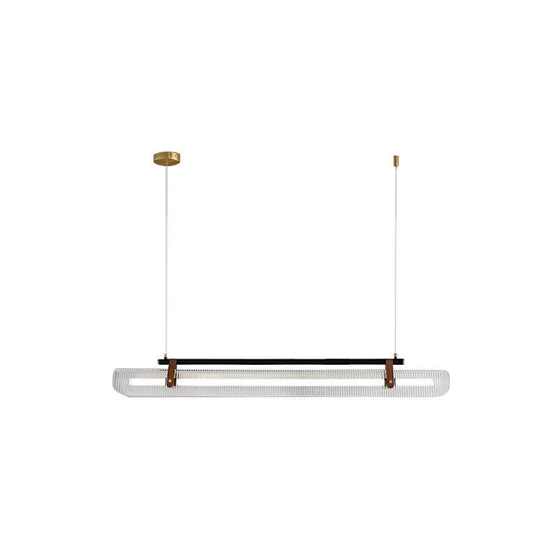 Lustra Suspension Lampe Acrylique Linéaire Moderne pour Salle à Manger - Neutralighting