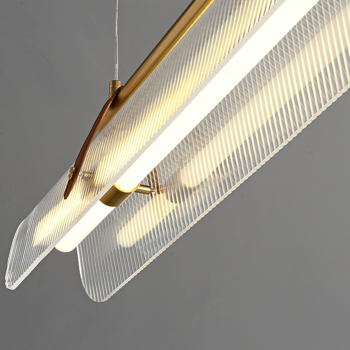 Lustra Suspension Lampe Acrylique Linéaire Moderne pour Salle à Manger - Neutralighting