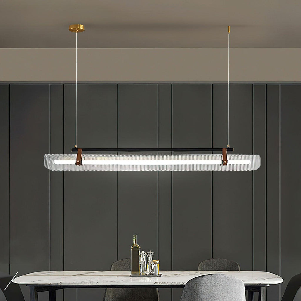 Lustra Suspension Lampe Acrylique Linéaire Moderne pour Salle à Manger - Neutralighting