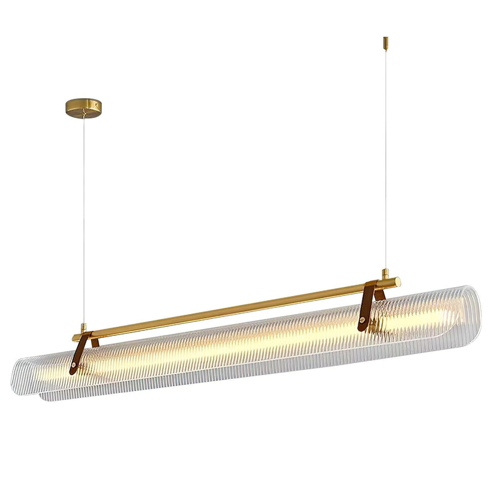 Lustra Suspension Lampe Acrylique Linéaire Moderne pour Salle à Manger - Neutralighting