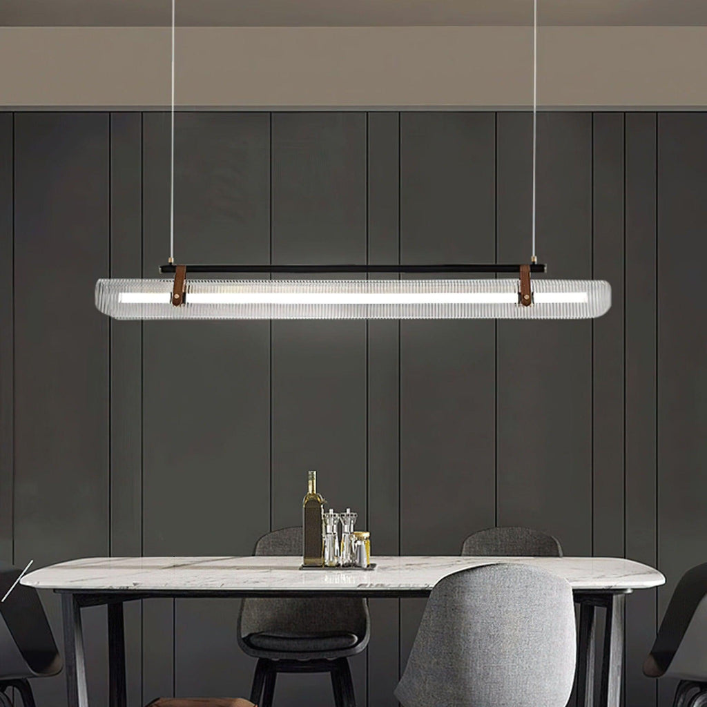 Lustra Suspension Lampe Acrylique Linéaire Moderne pour Salle à Manger - Neutralighting