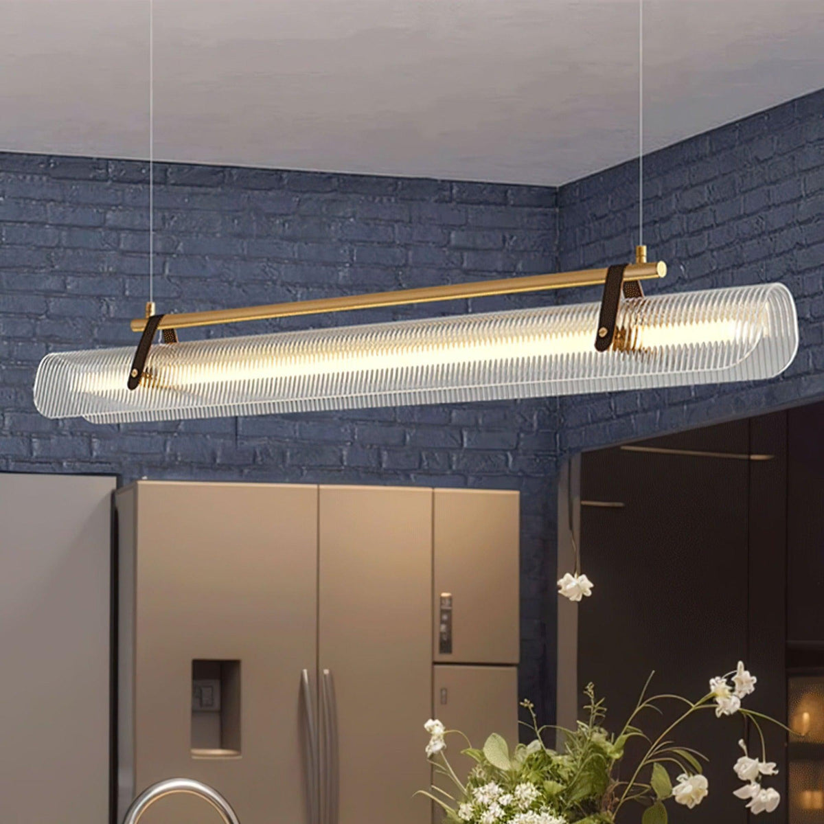 Lustra Suspension Lampe Acrylique Linéaire Moderne pour Salle à Manger - Neutralighting
