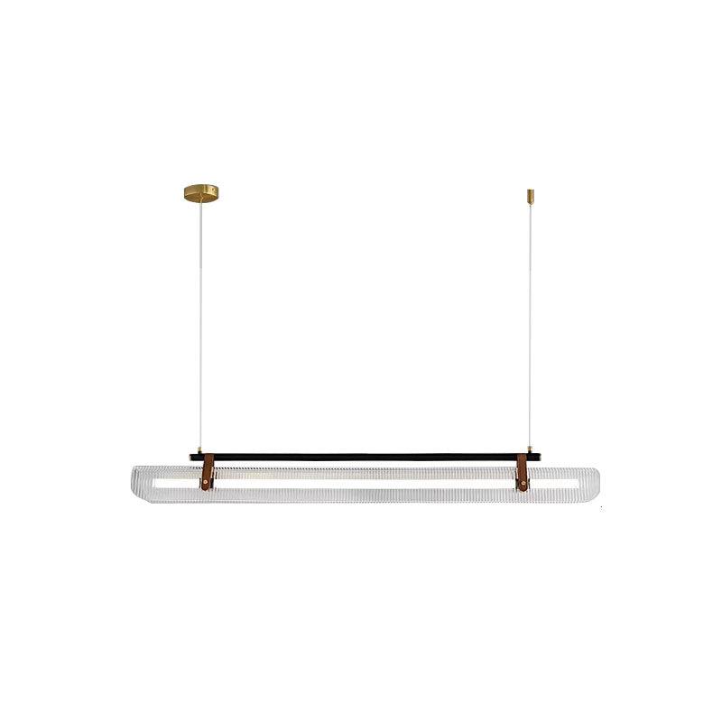 Lustra Suspension Lampe Acrylique Linéaire Moderne pour Salle à Manger - Neutralighting