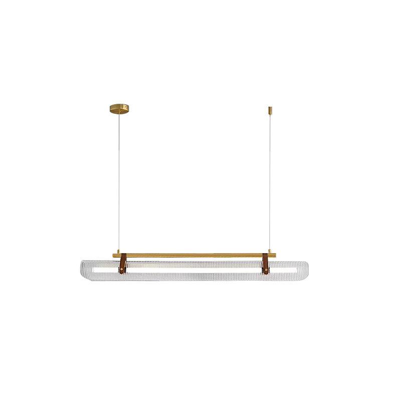 Lustra Suspension Lampe Acrylique Linéaire Moderne pour Salle à Manger - Neutralighting