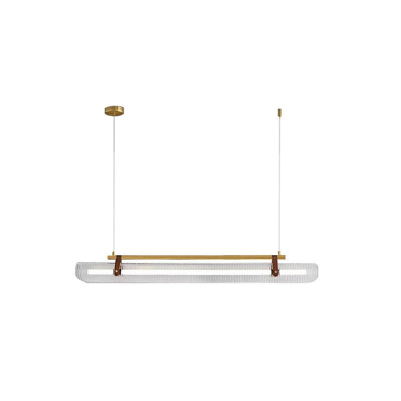 Lustra Suspension Lampe Acrylique Linéaire Moderne pour Salle à Manger - Neutralighting