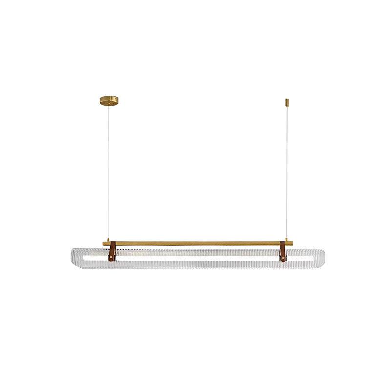 Lustra Suspension Lampe Acrylique Linéaire Moderne pour Salle à Manger - Neutralighting