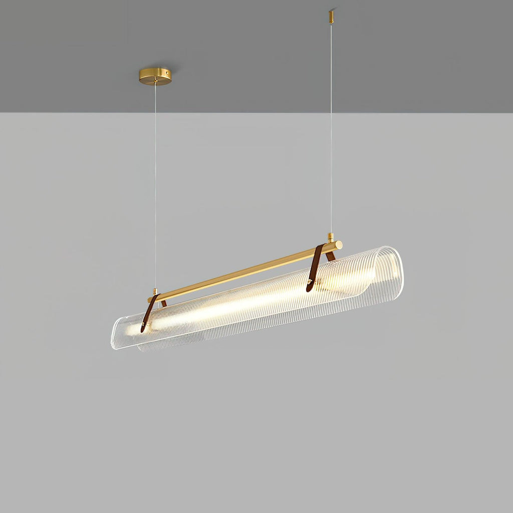 Lustra Suspension Lampe Acrylique Linéaire Moderne pour Salle à Manger - Neutralighting