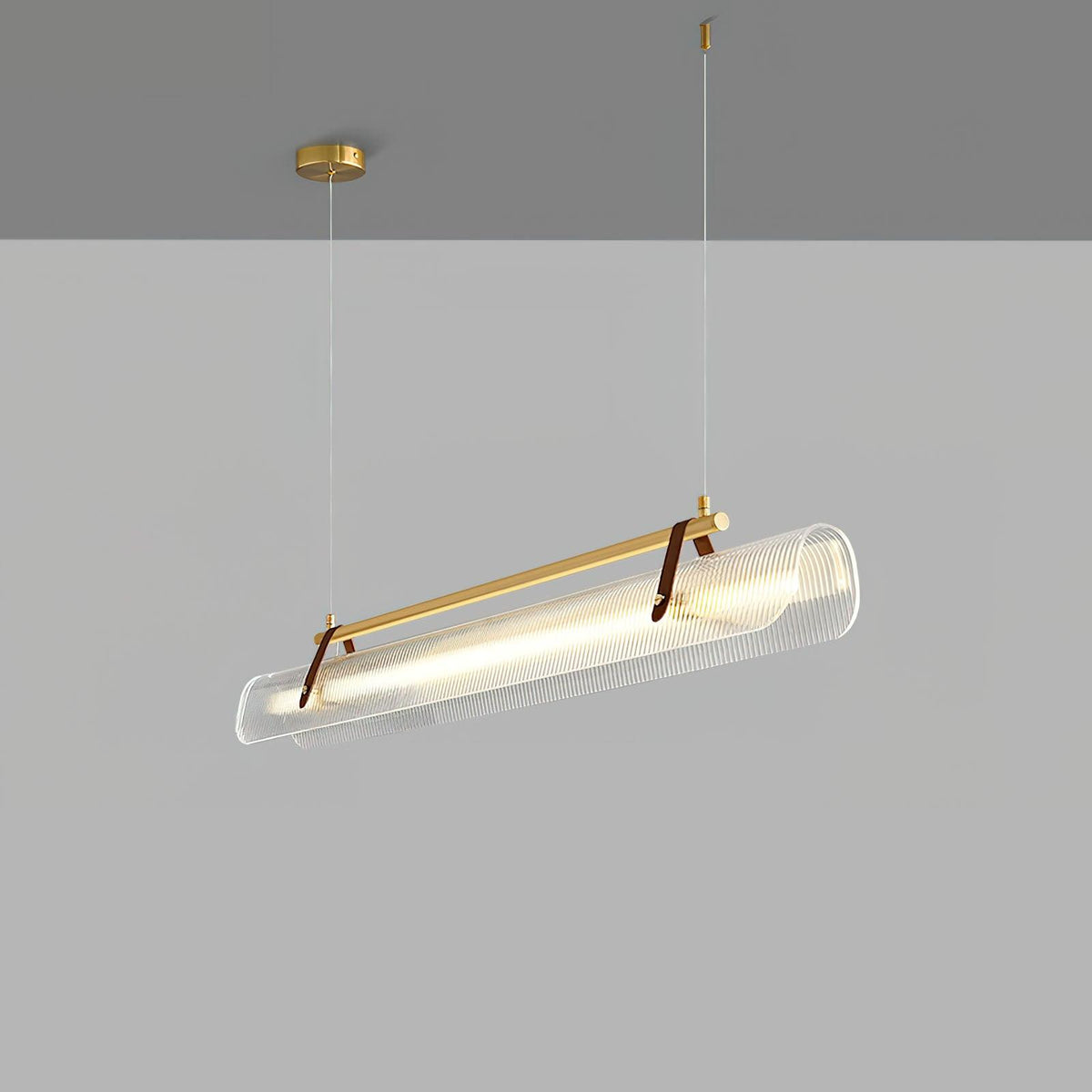 Lustra Suspension Lampe Acrylique Linéaire Moderne pour Salle à Manger - Neutralighting