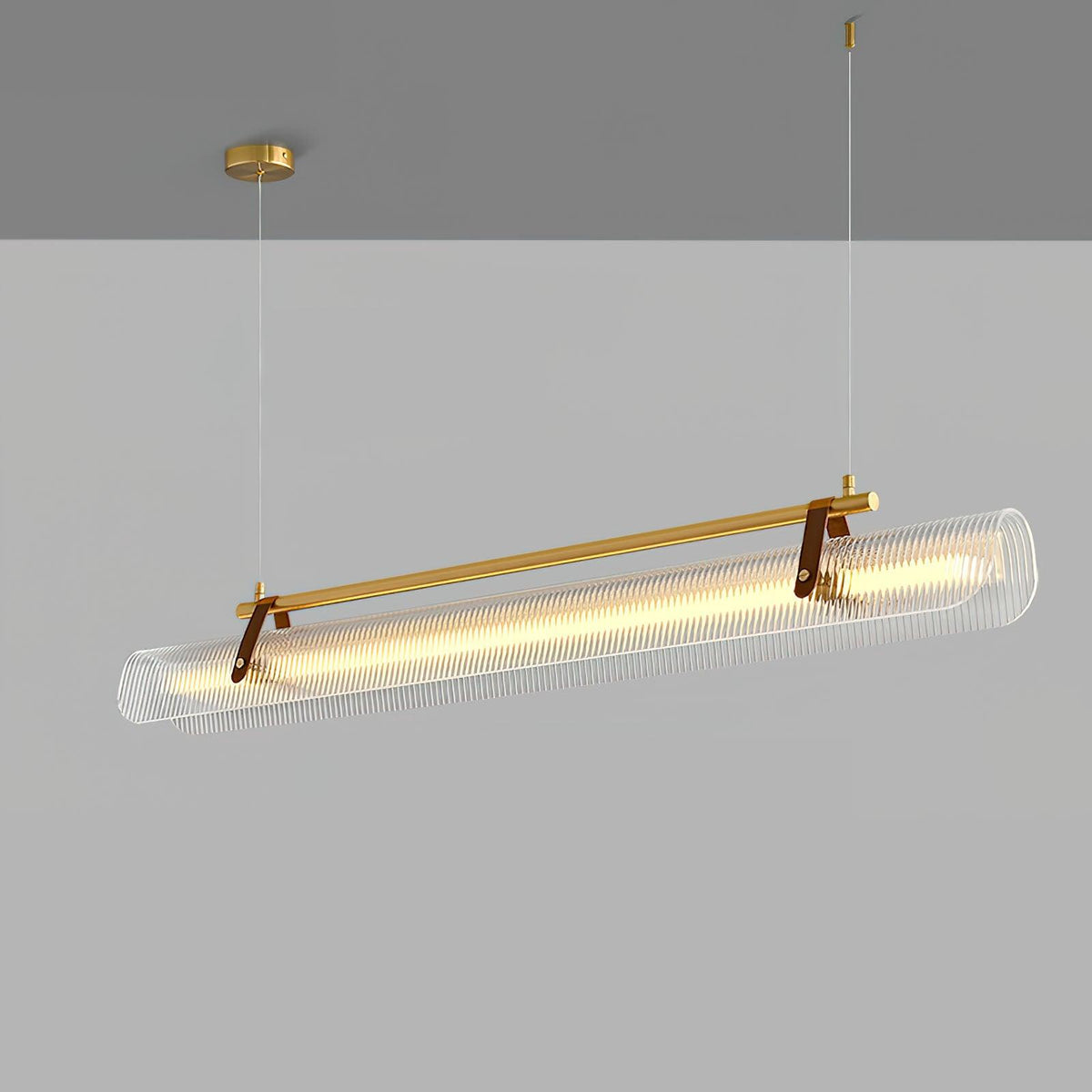 Lustra Suspension Lampe Acrylique Linéaire Moderne pour Salle à Manger - Neutralighting