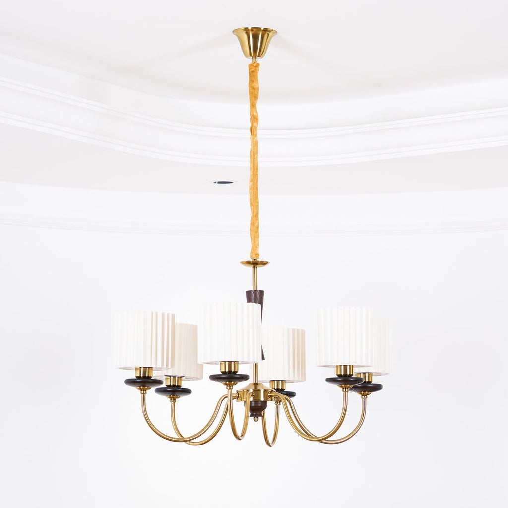 Lustra Chandelier en Laiton Tissu - Neutralighting