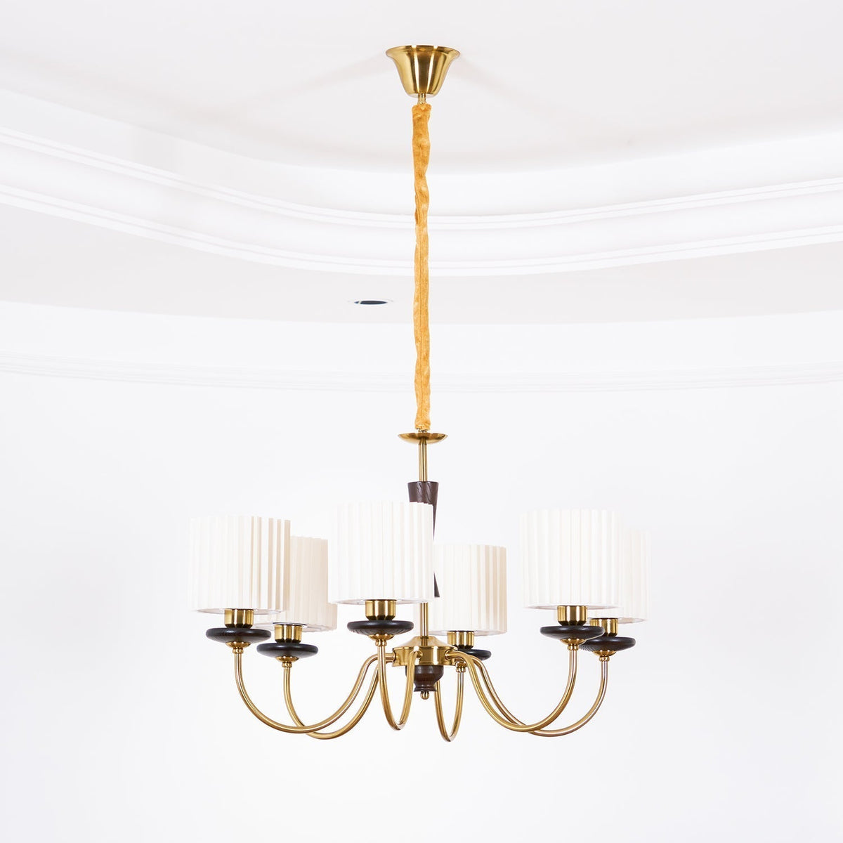 Lustra Chandelier en Laiton Tissu - Neutralighting
