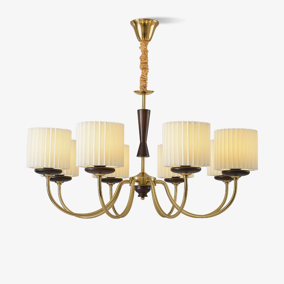 Lustra Chandelier en Laiton Tissu - Neutralighting