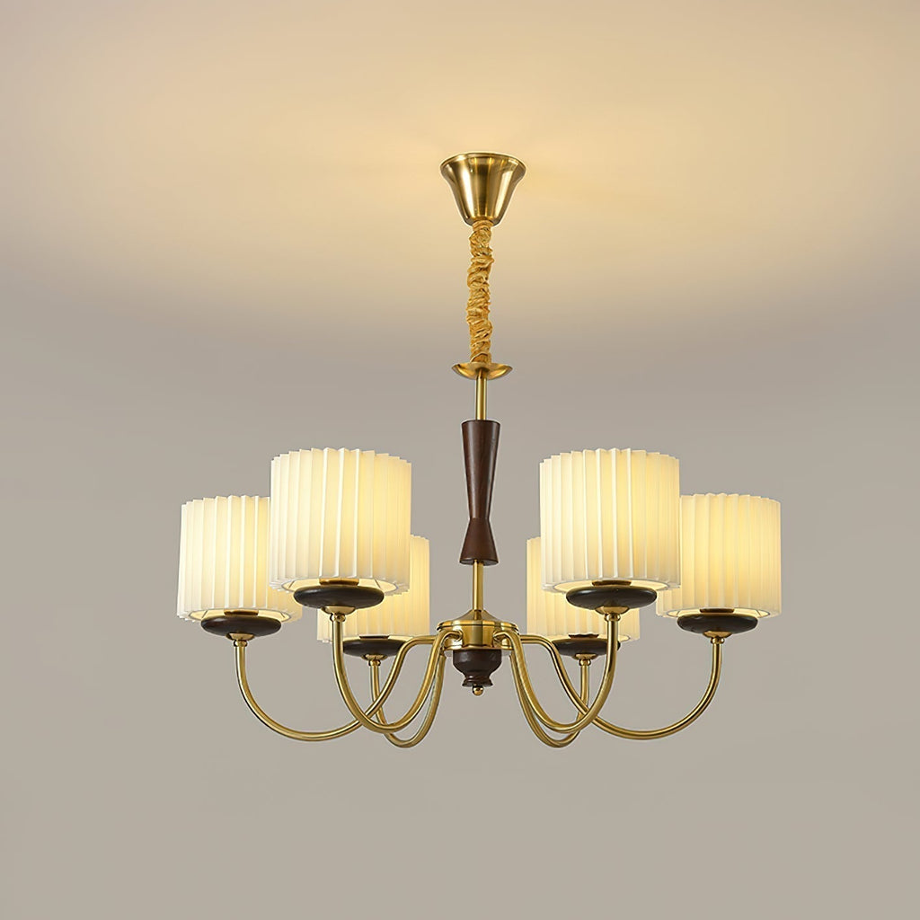 Lustra Chandelier en Laiton Tissu - Neutralighting
