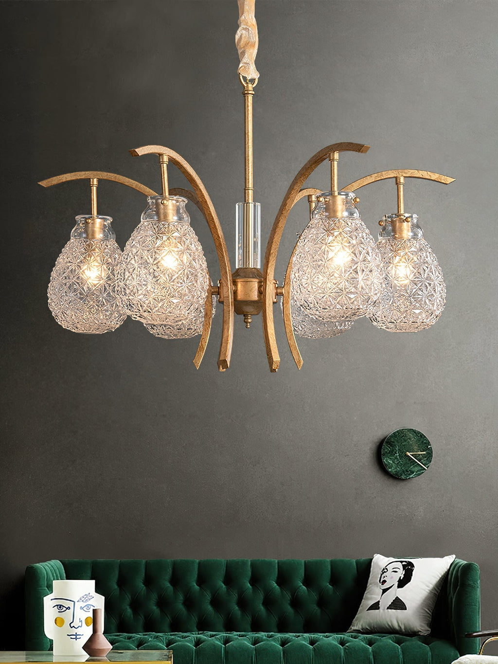 Adams Lustre Verre Luxe Postmoderne - Neutralighting