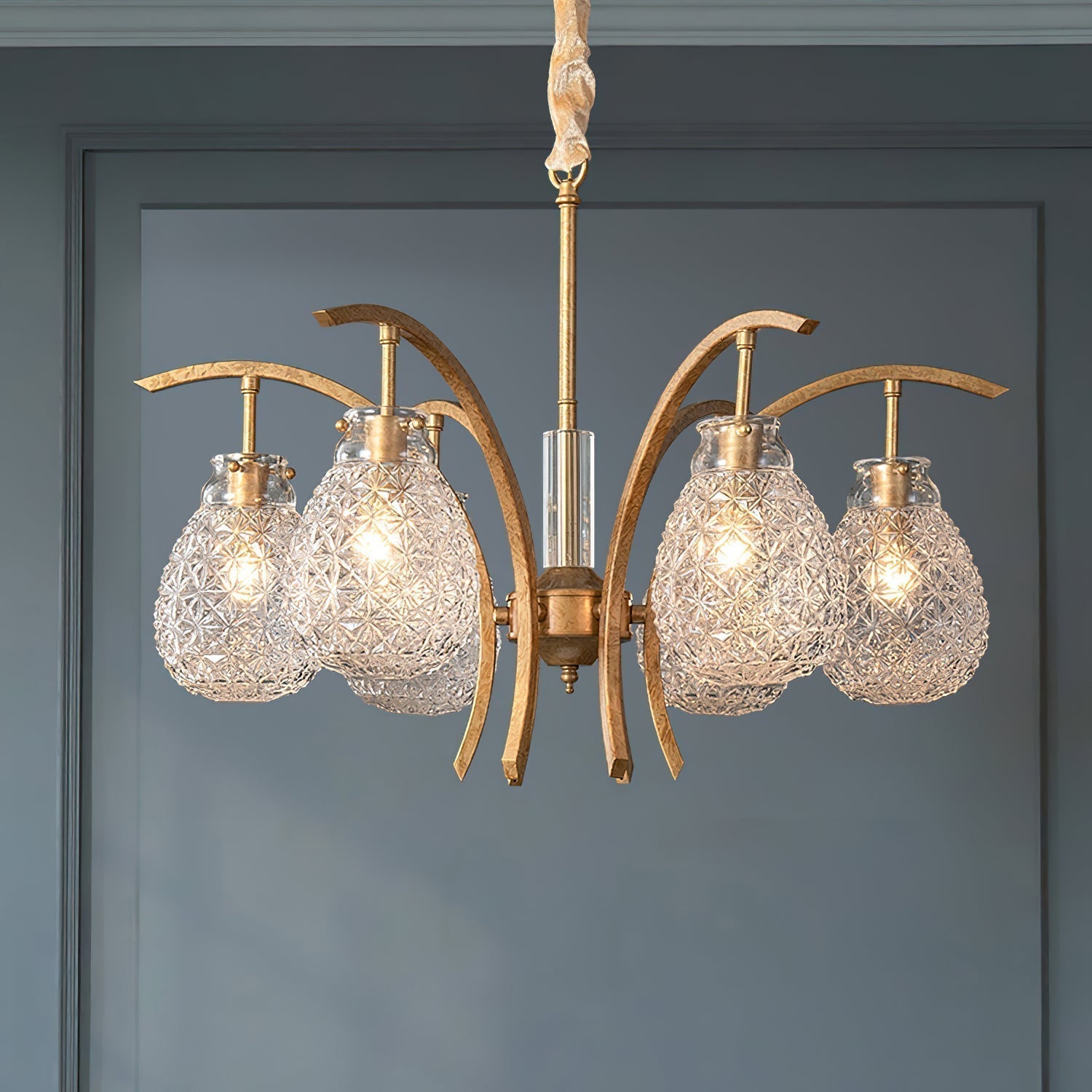 Adams Lustre Verre Luxe Postmoderne - Neutralighting