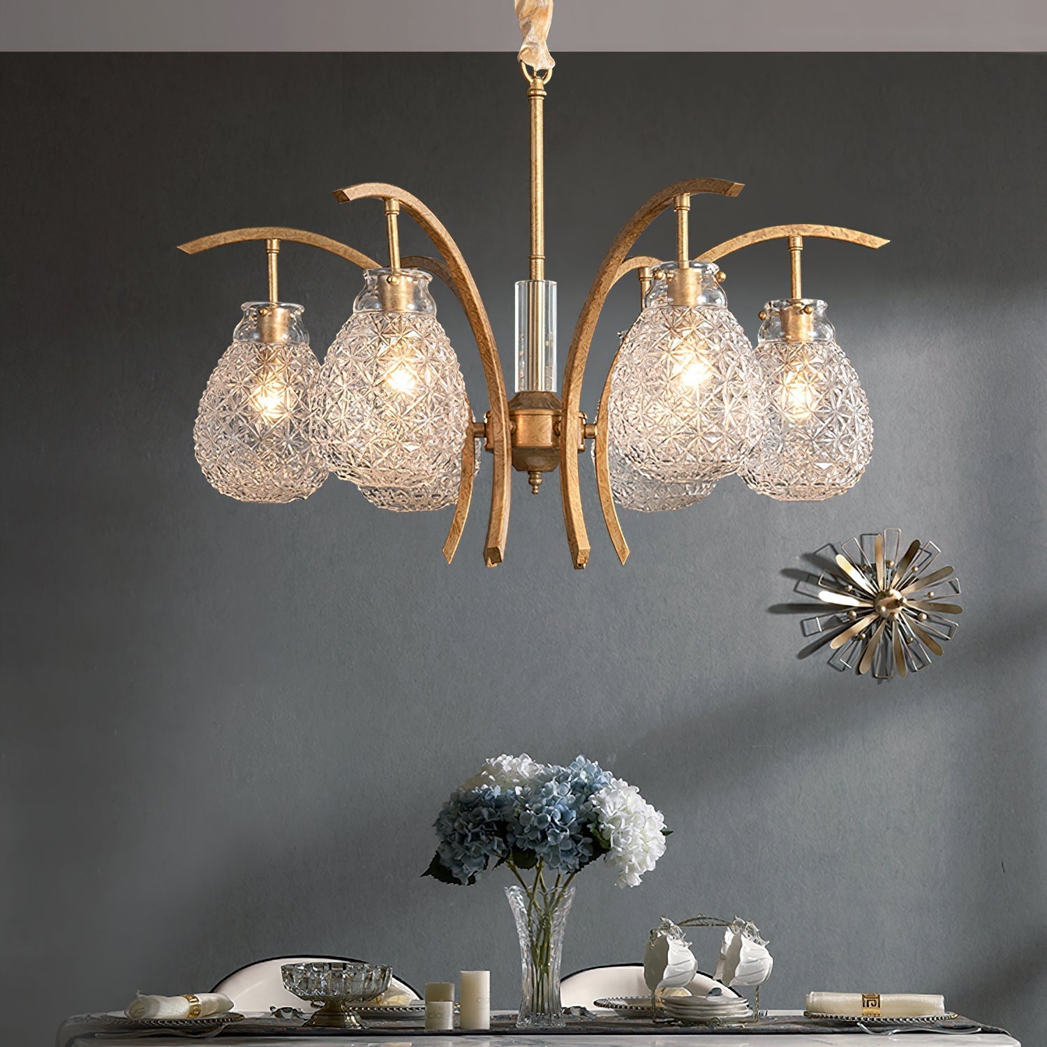 Adams Lustre Verre Luxe Postmoderne - Neutralighting