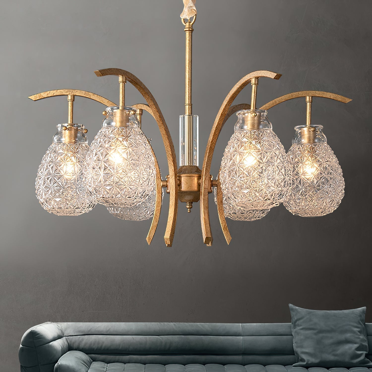 Adams Lustre Verre Luxe Postmoderne - Neutralighting
