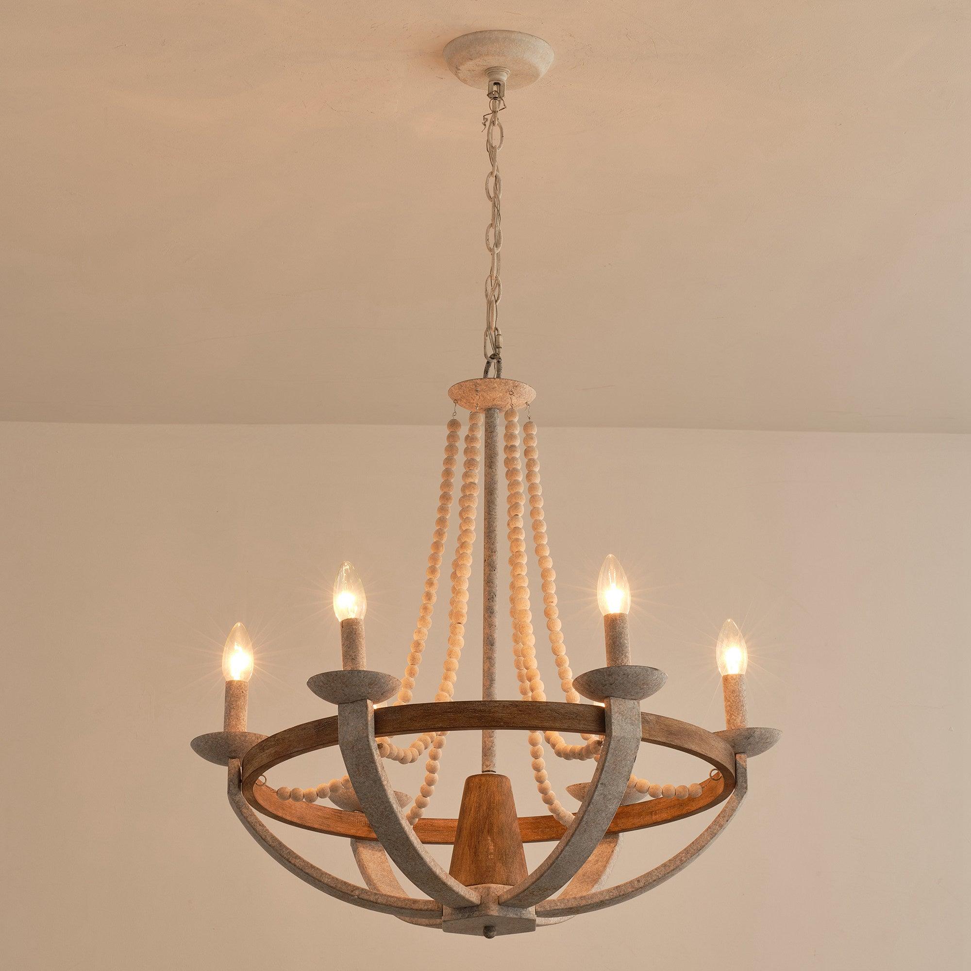 Adan Lustre Bois Moderne Traditionnel - Neutralighting