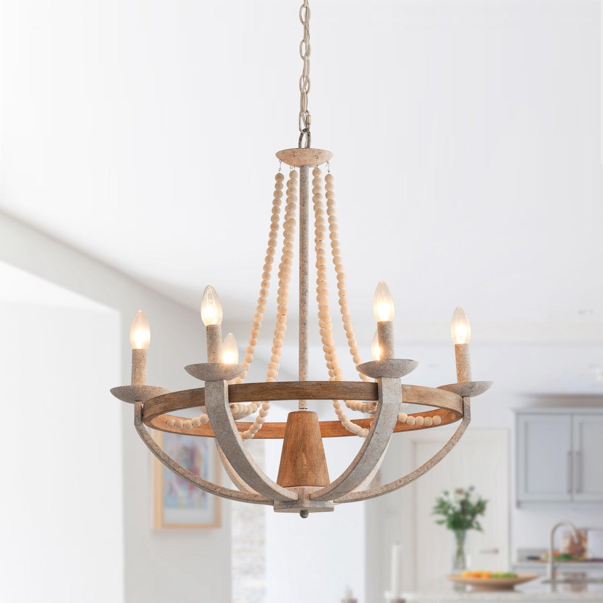 Adan Lustre Bois Moderne Traditionnel - Neutralighting