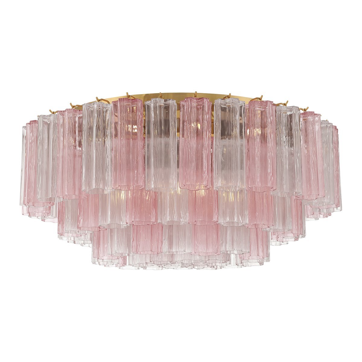 Aurora Plafonnier en Tube de Verre Superposé Ambre - Neutralighting
