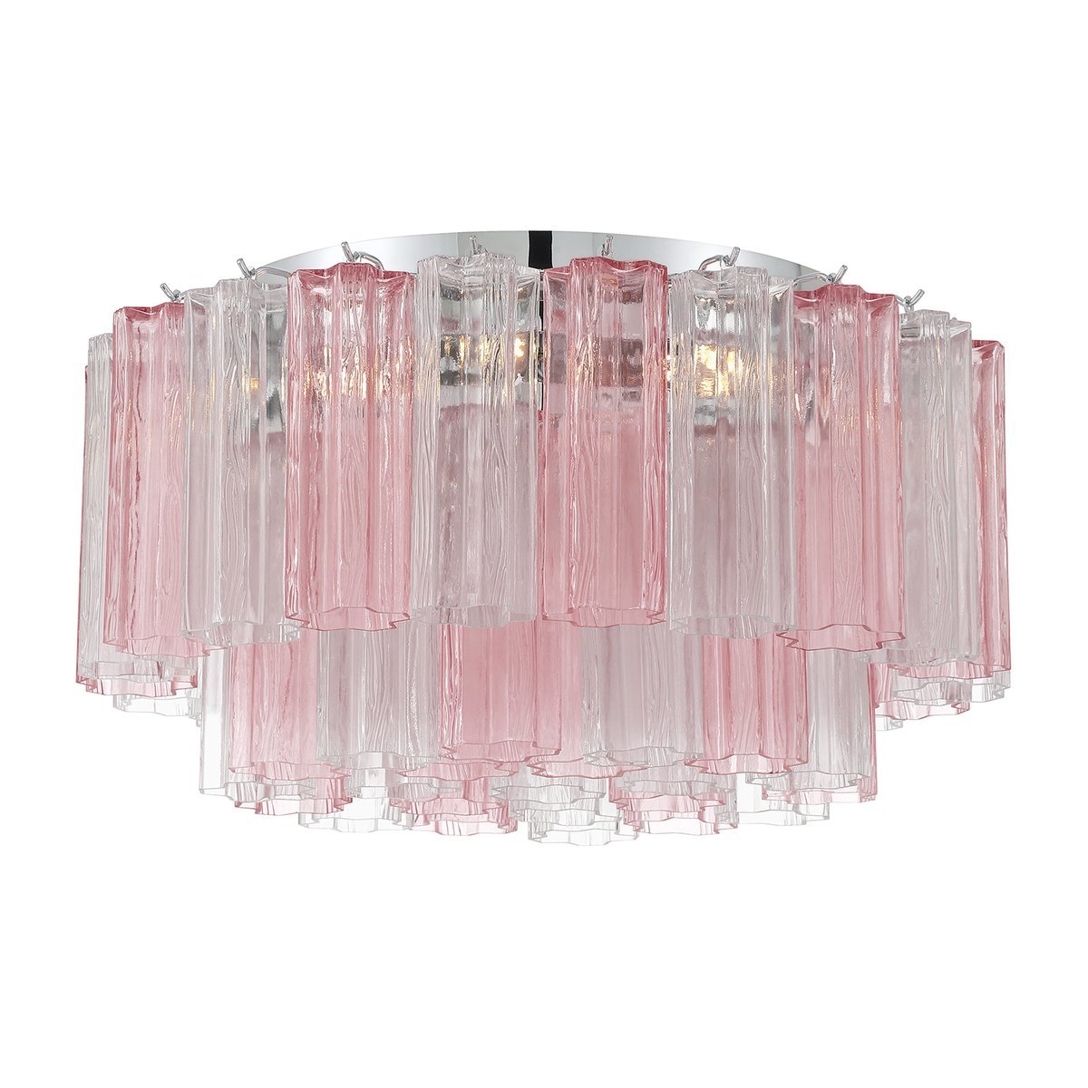 Aurora Plafonnier en Tube de Verre Superposé Ambre - Neutralighting