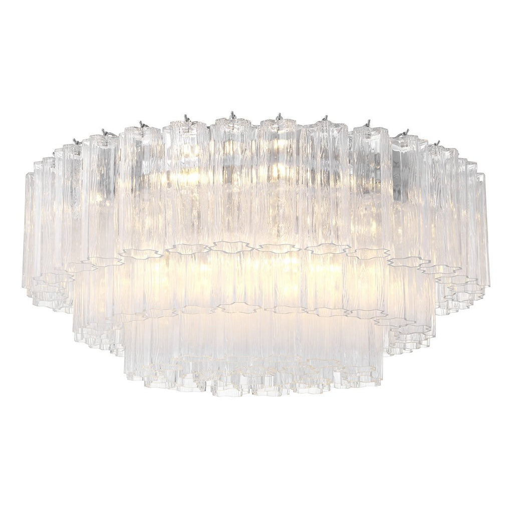 Aurora Plafonnier en Tube de Verre Superposé Ambre - Neutralighting