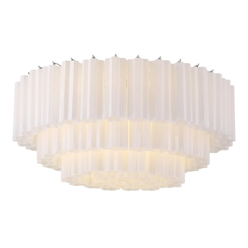 Aurora Plafonnier en Tube de Verre Superposé Ambre - Neutralighting
