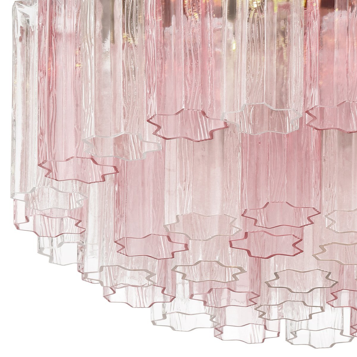 Aurora Plafonnier en Tube de Verre Superposé Ambre - Neutralighting