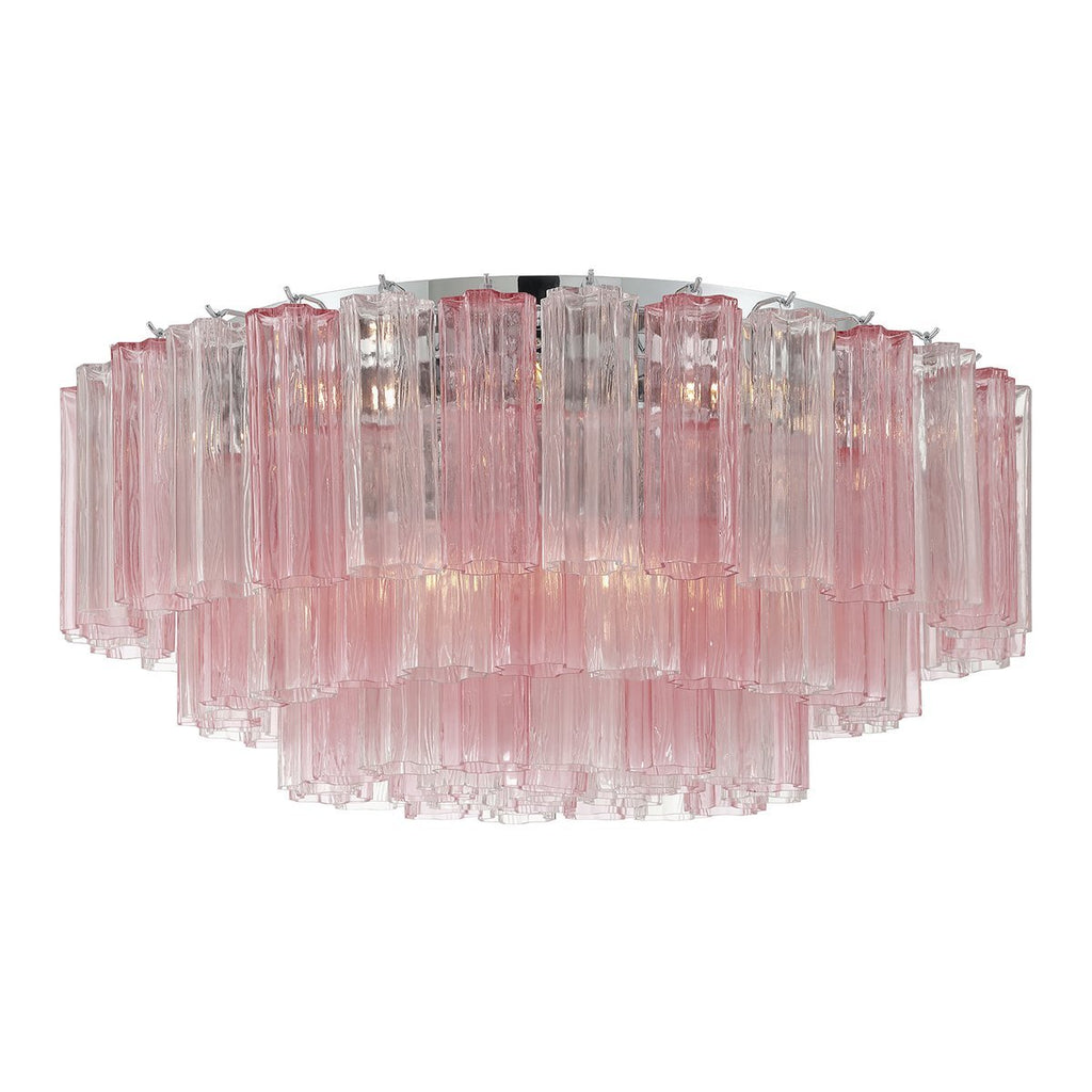Aurora Plafonnier en Tube de Verre Superposé Ambre - Neutralighting