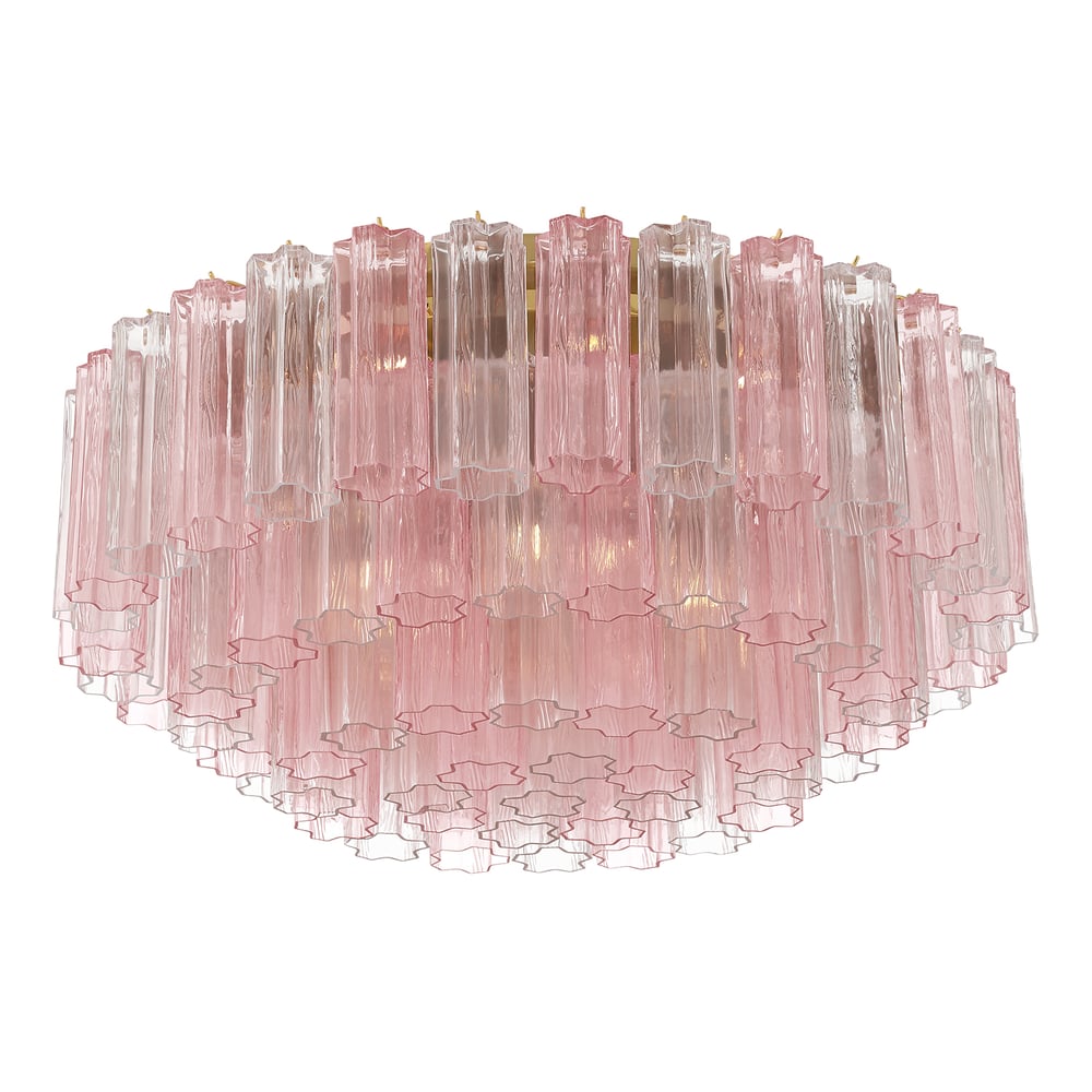 Aurora Plafonnier en Tube de Verre Superposé Ambre - Neutralighting