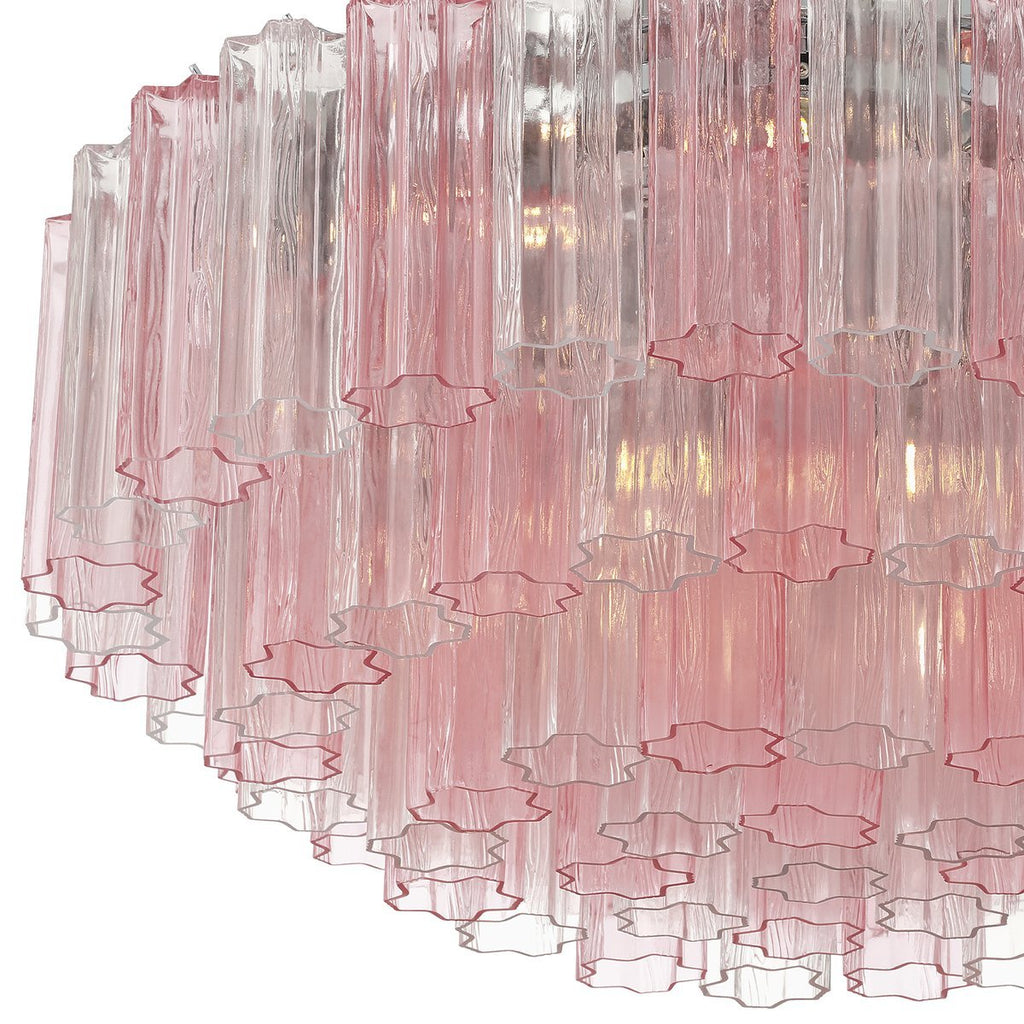 Aurora Plafonnier en Tube de Verre Superposé Ambre - Neutralighting