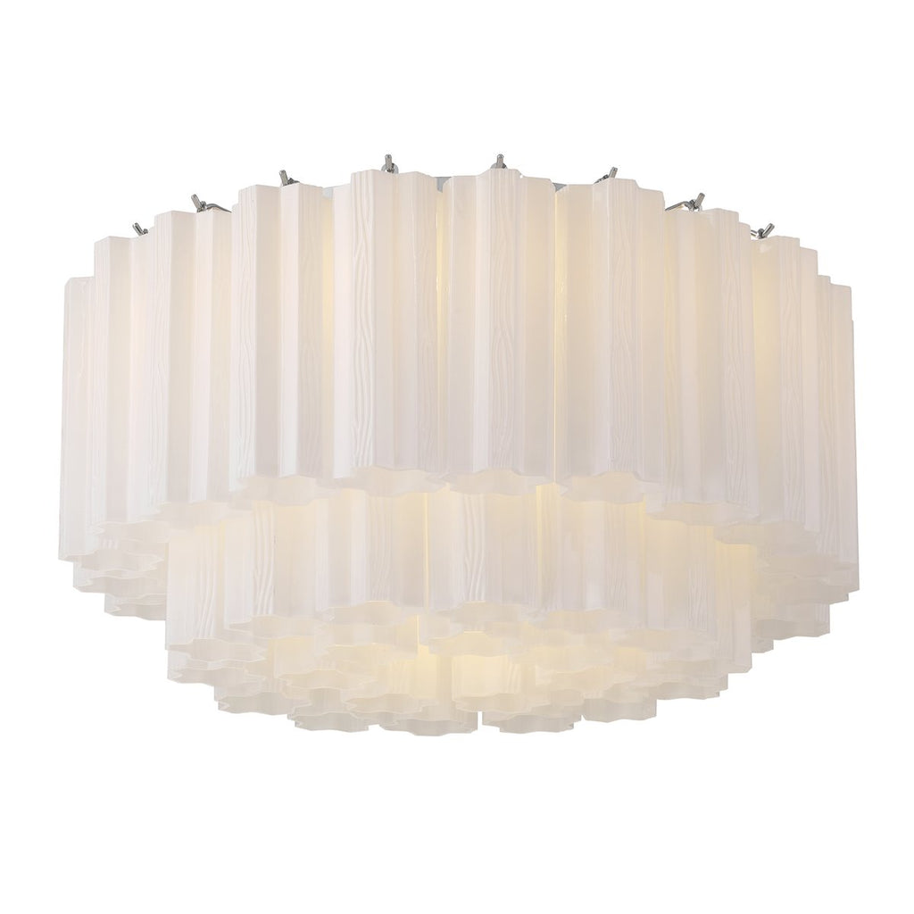 Aurora Plafonnier en Tube de Verre Superposé Ambre - Neutralighting