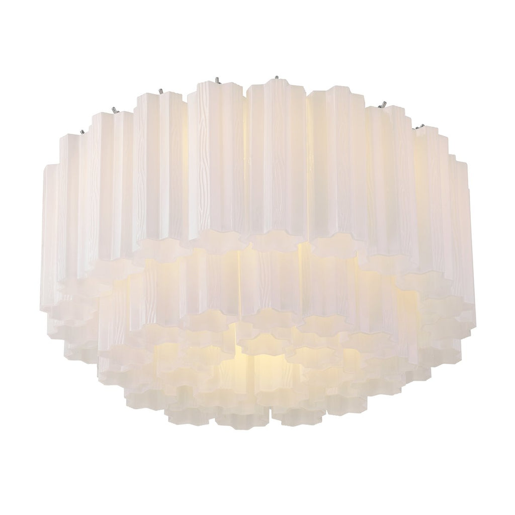 Aurora Plafonnier en Tube de Verre Superposé Ambre - Neutralighting