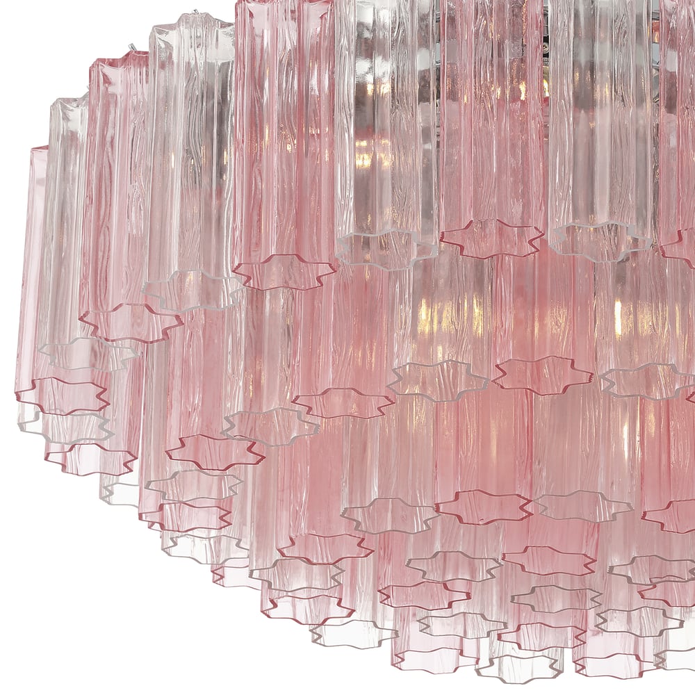 Aurora Plafonnier en Tube de Verre Superposé Ambre - Neutralighting
