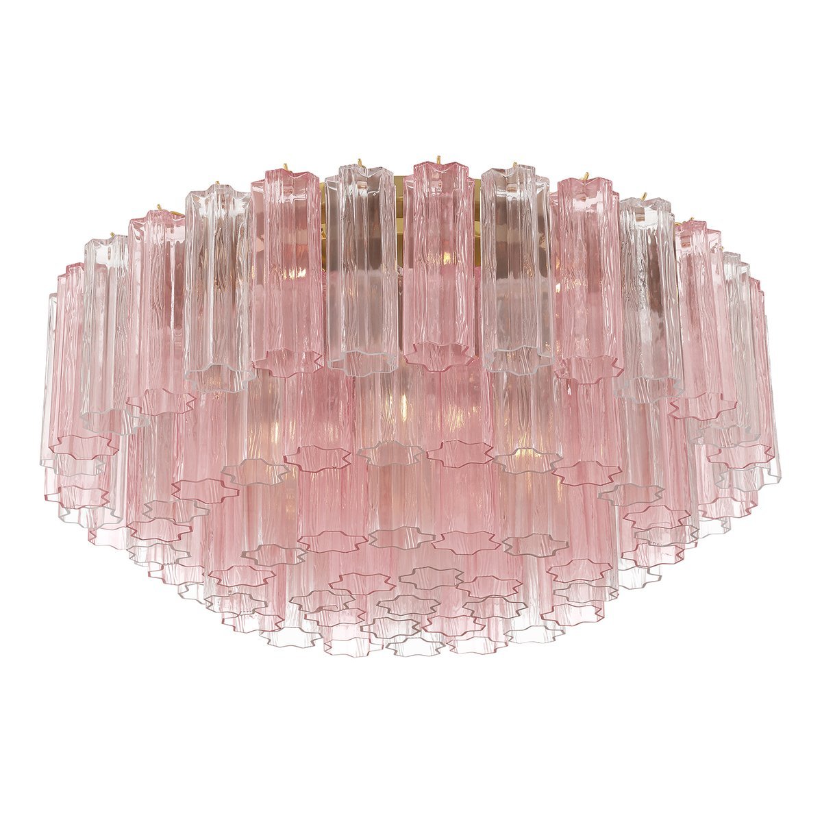 Aurora Plafonnier en Tube de Verre Superposé Ambre - Neutralighting